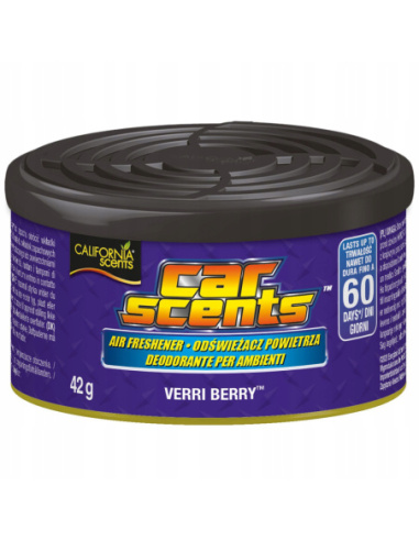 California Car Scents Verri Berry puszka zapachowa 42g – odświeżacz do samochodu i domu