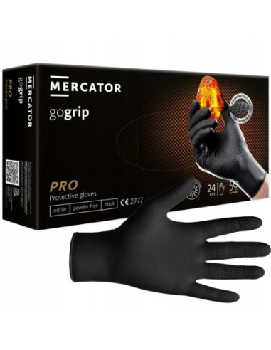 Mercator GoGrip Rękawice Nitrylowe Touch Grip M - zdjęcie produktu
